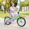 Purple Kids Bike with Adjustable Handlebar and Saddle for Comfortable Riding